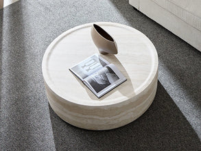 Modern Round Style Coffee Table – Sleek Fiberglass Design for Living Rooms