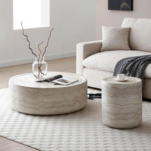 Modern Round Style Coffee Table – Sleek Fiberglass Design for Living Rooms