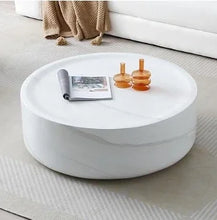 Modern Round Style Coffee Table – Sleek Fiberglass Design for Living Rooms