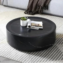 Modern Round Style Coffee Table – Sleek Fiberglass Design for Living Rooms