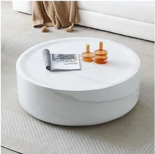 Modern Round Style Coffee Table – Sleek Fiberglass Design for Living Rooms