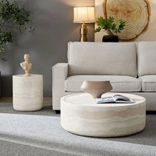 Modern Round Style Coffee Table – Sleek Fiberglass Design for Living Rooms