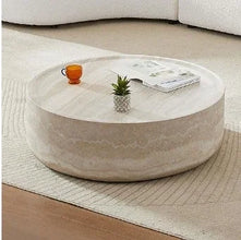 Modern Round Style Coffee Table – Sleek Fiberglass Design for Living Rooms